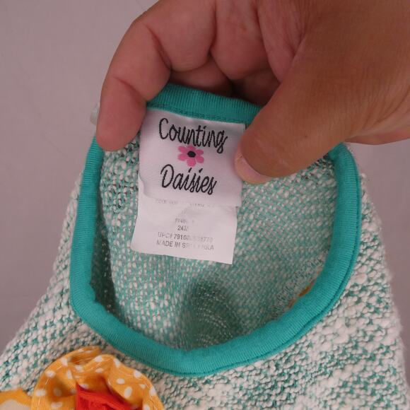 Counting Daisies Girls 24 months 2 piece Outfit Long-sleeved and pant set - Picture 7 of 10